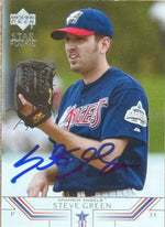 Steve Green Signed 2002 Upper Deck Baseball Card - Anaheim Angels