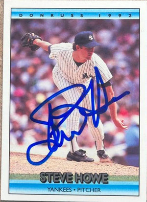 Steve Howe Signed 1992 Donruss Baseball Card - New York Yankees - PastPros