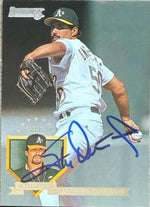 Steve Ontiveros Signed 1995 Donruss Baseball Card - Oakland A's #177