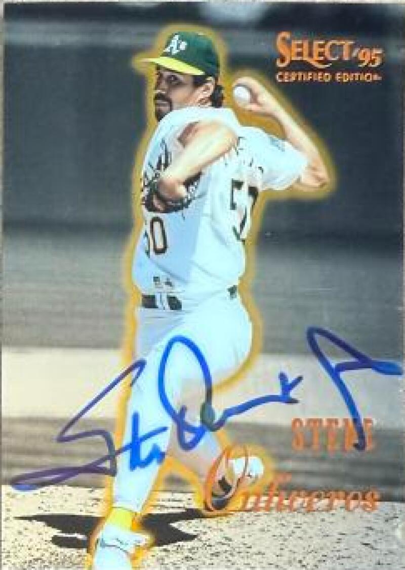 Steve Ontiveros Signed 1995 Score Select Certified Baseball Card - Oakland A's #19
