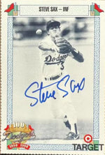 Steve Sax Autographed 1990 Target 100th Anniversary SGA - Los Angeles Dodgers #706