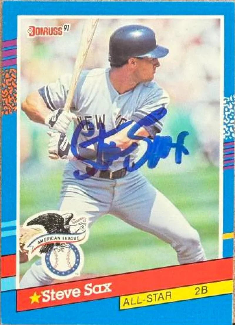 Steve Sax Autographed 1991 Donruss - New York Yankees #48 AS
