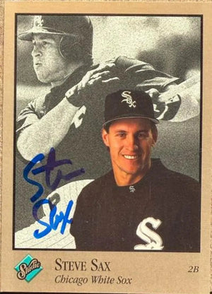 Steve Sax Autographed 1992 Studio - Chicago White Sox #157