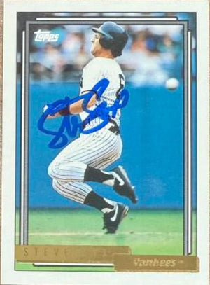Steve Sax Autographed 1992 Topps Gold - New York Yankees #430