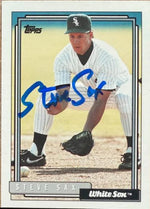 Steve Sax Autographed 1992 Topps Traded - Chicago White Sox #99T