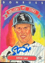 Steve Sax Autographed 1992 Triple Play Gallery of Stars- Chicago White Sox #GS-4