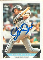 Steve Sax Autographed 1993 Topps - Chicago White Sox #367