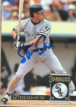 Steve Sax Autographed 1994 Donruss - Chicago White Sox #286