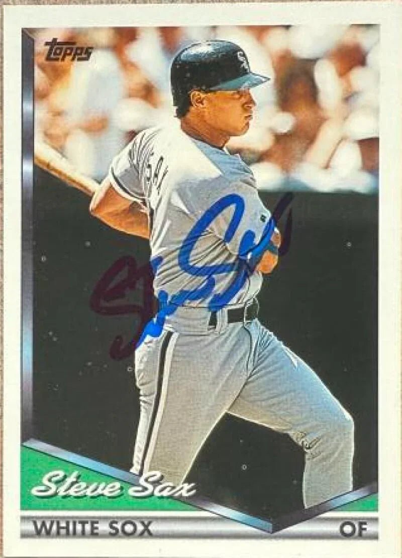 Steve Sax Autographed 1994 Topps - Chicago White Sox #662