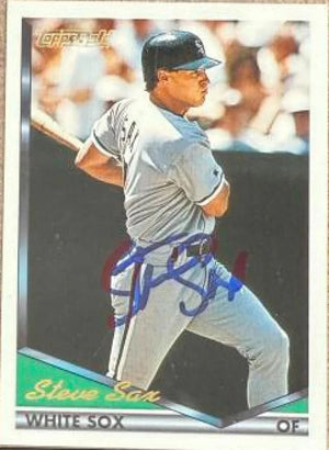 Steve Sax Autographed 1994 Topps Gold - Chicago White Sox #662