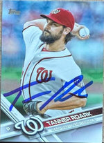 Tanner Roark Signed 2017 Topps Baseball Card - Washington Nationals #212