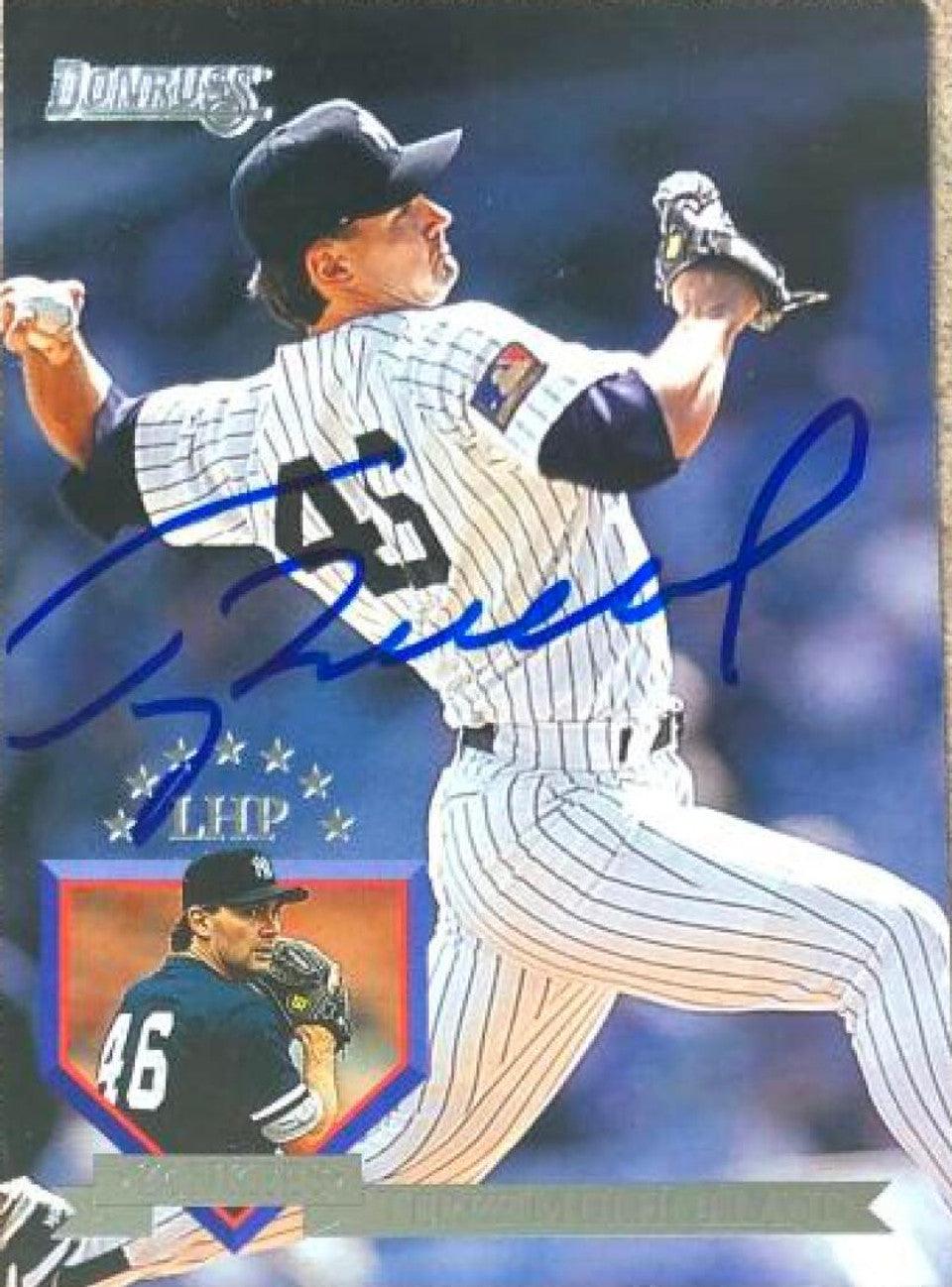 Terry Mulholland Signed 1995 Donruss Baseball Card - New York Yankees - PastPros