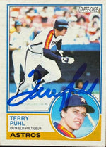 Terry Puhl Signed 1983 O-Pee-Chee Baseball Card - Houston Astros