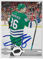 Teuvo Teravainen Signed 2019-20 Upper Deck Hockey Card - Carolina Hurricanes