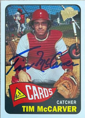 Tim McCarver Signed 2003 Topps All - Time Fan Favorites Baseball Card - St Louis Cardinals - PastPros
