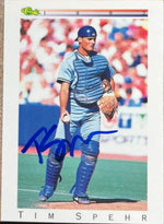 Tim Spehr Signed 1992 Classic Baseball Card - Kansas City Royals