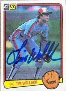 Tim Wallach Signed 1983 Donruss Baseball Card - Montreal Expos