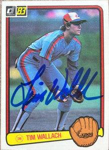 Tim Wallach Signed 1983 Donruss Baseball Card - Montreal Expos - PastPros