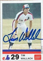 Tim Wallach Signed 1983 Stuart Bakery Baseball Card - Montreal Expos