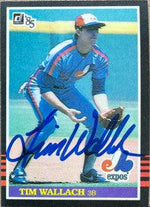 Tim Wallach Signed 1985 Donruss Baseball Card - Montreal Expos - PastPros