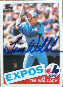 Tim Wallach Signed 1985 Topps Baseball Card - Montreal Expos - PastPros