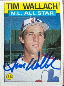 Tim Wallach Signed 1986 Topps All-Star Baseball Card - Montreal Expos - PastPros