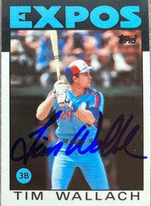 Tim Wallach Signed 1986 Topps Tiffany Baseball Card - Montreal Expos - PastPros