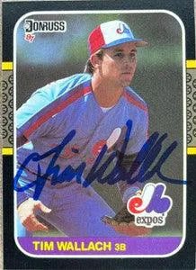 Tim Wallach Signed 1987 Donruss Baseball Card - Montreal Expos