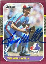 Tim Wallach Signed 1987 Donruss Opening Day Baseball Card - Montreal Expos