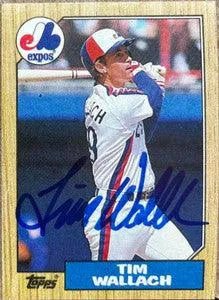 Tim Wallach Signed 1987 Topps Baseball Card - Montreal Expos