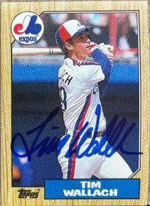 Tim Wallach Signed 1987 Topps Baseball Card - Montreal Expos - PastPros