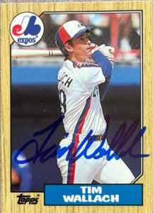 Tim Wallach Signed 1987 Topps Tiffany Baseball Card - Montreal Expos - PastPros