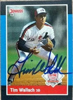 Tim Wallach Signed 1988 Donruss All-Stars Baseball Card - Montreal Expos