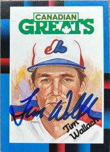 Tim Wallach Signed 1988 Leaf Canadian Greats Baseball Card - Montreal Expos - PastPros