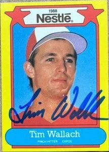 Tim Wallach Signed 1988 Nestle Dream Team Baseball Card - Montreal Expos