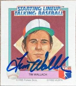 Tim Wallach Signed 1988 Parker Bros Starting Lineup Talking Baseball Card - Montreal Expos