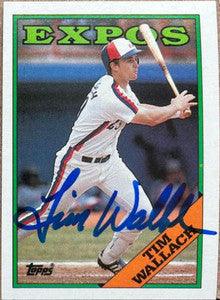 Tim Wallach Signed 1988 Topps Baseball Card - Montreal Expos - PastPros