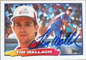 Tim Wallach Signed 1988 Topps Big Baseball Card - Montreal Expos