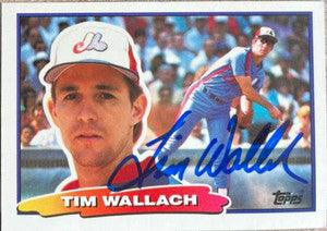 Tim Wallach Signed 1988 Topps Big Baseball Card - Montreal Expos - PastPros