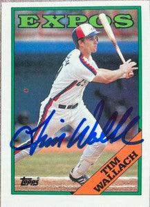 Tim Wallach Signed 1988 Topps Tiffany Baseball Card - Montreal Expos - PastPros
