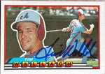 Tim Wallach Signed 1989 Topps Big Baseball Card - Montreal Expos