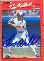 Tim Wallach Signed 1990 Donruss Baseball Card - Montreal Expos
