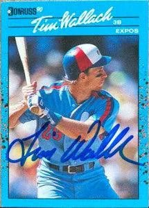 Tim Wallach Signed 1990 Donruss Best of the NL Baseball Card - Montreal Expos