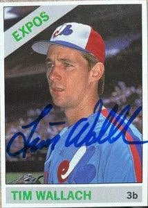 Tim Wallach Signed 1991 Baseball Card Magazine '66T Replica Baseball Card - Montreal Expos