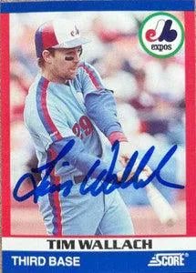 Tim Wallach Signed 1991 Score 100 Superstars Baseball Card - Montreal Expos