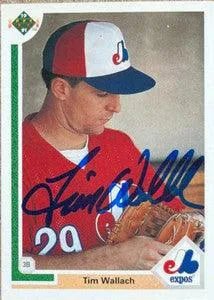 Tim Wallach Signed 1991 Upper Deck Baseball Card - Montreal Expos #235
