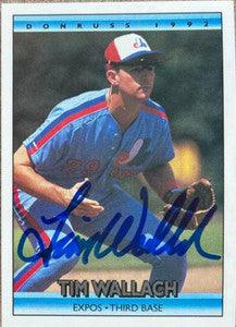 Tim Wallach Signed 1992 Donruss Baseball Card - Montreal Expos - PastPros