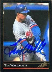 Tim Wallach Signed 1992 Leaf Gold Baseball Card - Montreal Expos