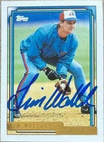 Tim Wallach Signed 1992 Topps Gold Baseball Card - Montreal Expos
