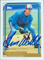 Tim Wallach Signed 1992 Topps Gold Baseball Card - Montreal Expos - PastPros